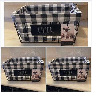 3 Rae Dunn CHEER Storage Bins   NWT (RESERVED for Sherry)